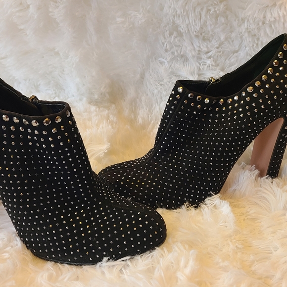 Prada Studded Suede Booties - Picture 5 of 8